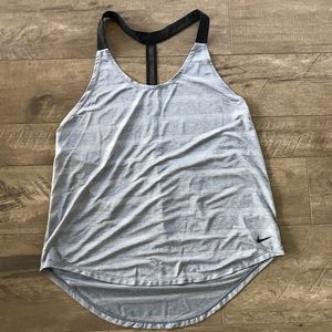 Nike Dri Fit Loose Fit Mesh T Back Tank Top